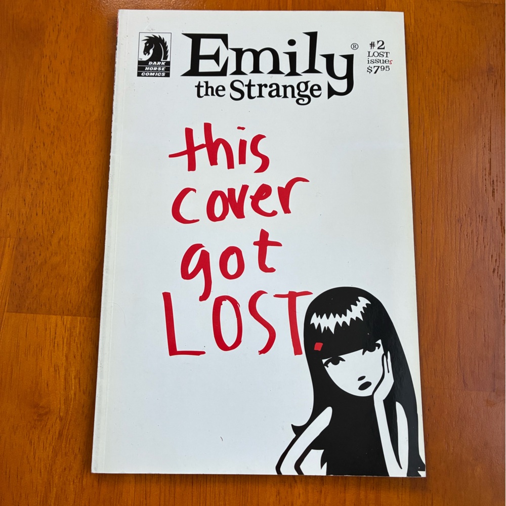 Emily the Strange Comic Book - Black and White Cover